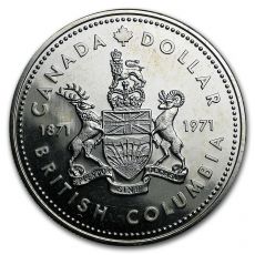 1971 Kanada Stříbrný dolar British Columbia