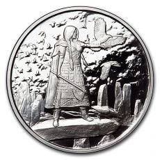 Mince 1 oz Stříbrná mince keltské kuličky (Morrigan)