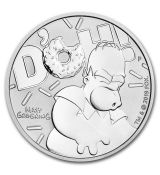 Tuvalu  Homer Simpson BU 1 Oz