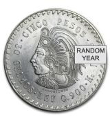 1947-1948 Mexiko Silver 5 Pesos Cuauhtemoc