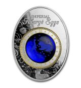 Mince-2018 Niue  Faberge Vejce modrá Tsarevich souhvězdí