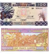 GUINEA 100 franků  UNC