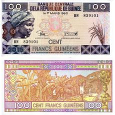 GUINEA 100 franků  UNC