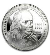 2006-P Ben Franklin zakladatel otec $ 1 Silver Commem Prf (w / box)