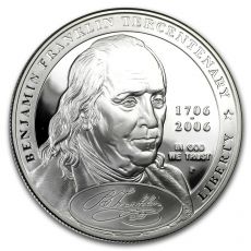 2006-P Ben Franklin zakladatel otec $ 1 Silver Commem Prf (w / box)