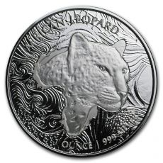 2019 Ghanská republika  5 Cedi Africký Leopard 1 Oz