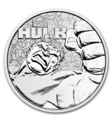 2019 Tuvalu  $ 1 Marvel Series Hulk 1 Oz