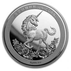 2019 Čína  Unicorn Restrike 25. výročí (PU) 1 Oz