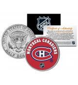 MONTREAL CANADIENS NHL Hockey JFK Kennedy Half Dollar US Coin - oficiálně licencováno