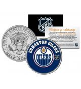 EDMONTON OILERS NHL Hockey JFK Kennedy Half Dollar US Coin - oficiálně licencovaná