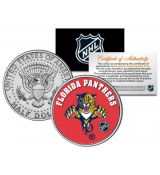 FLORIDA PANTHERS NHL Hockey JFK Kennedy americký půl dolaru - oficiálně licencovaná
