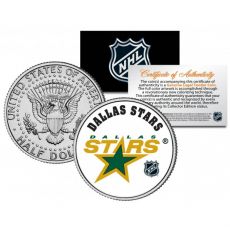 DALLAS STARS NHL Hockey JFK Kennedy americký půlkruhový mince - oficiálně licencovaný