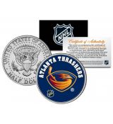 ATLANTA THRASHERS NHL Hockey JFK Kennedy Half Dollar americká mince - oficiálně licencovaná