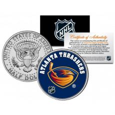 ATLANTA THRASHERS NHL Hockey JFK Kennedy Half Dollar americká mince - oficiálně licencovaná