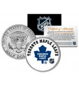 TORONTO MAPLE LEAFS NHL Hockey JFK Kennedy Half Dollar americká mince - oficiálně licencovaná