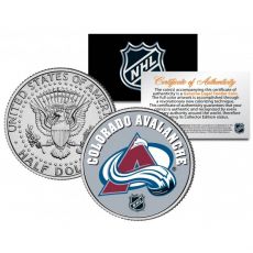 COLORADO AVALANCHE NHL Hockey JFK Kennedy Half Dollar americká mince - oficiálně licencovaná