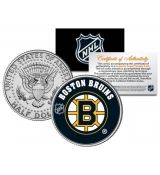 BOSTON BRUINS NHL Hockey JFK Kennedy americký půl dolaru - oficiálně licencovaná