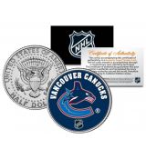 VANCOUVER CANUCKS NHL Hockey JFK Kennedy americký půl dolaru - oficiálně licencovaná