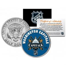 WASHINGTON CAPITALS NHL Hockey JFK Kennedy Half Dollar US Coin - oficiálně licencováno
