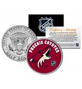 PHOENIX COYOTES NHL Hockey JFK Kennedy Half Dollar americká mince - oficiálně licencovaná