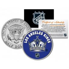 LOS ANGELES KINGS NHL Hockey JFK Kennedy Half Dollar US Coin - oficiálně licencováno