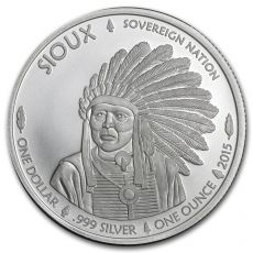 2015 Native American Mint $ 1 Sioux Indian BU