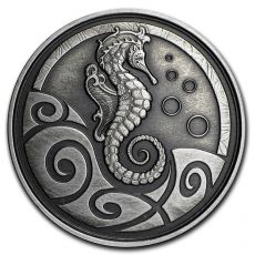 2019 Samoa  Mořský koník BU Antique 1 Oz Seahorse