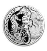 2019 Barbados Mořský koník BU 1  Oz Seahorse