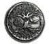Ručně vylévaná mince-  keltský strom života