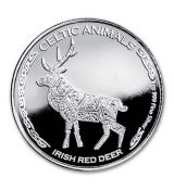 Čadská republika Keltská zvířata (irský jelen) 1 Oz