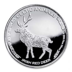 Čadská republika Keltská zvířata (irský jelen) 1 Oz