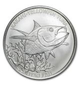 2014 Tokelau  $5 Yellowfin Tuňák 1 Oz