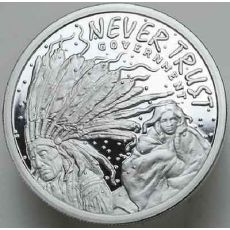 Never Trust Government Proof - Silver shield  1 Oz