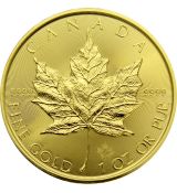 Zlatá investiční mince Maple Leaf 1 Oz