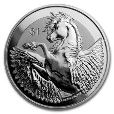Mince: 2019  1 oz. Silver Pegasus Reverse Frosted BU