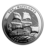 1 oz Silver Mayflower 400. výročí BU