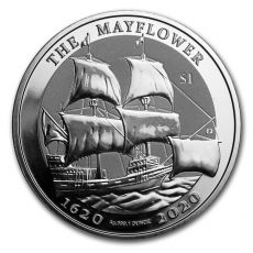 1 oz Silver Mayflower 400. výročí BU