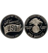 1 dolar 1991 USA USO 50. výročí BU