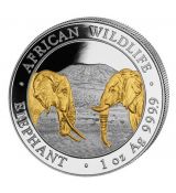 African Wildlife Somalia Elephant Pozlacená SLON 2020