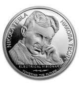 2018 ROS  100 Dinar Nikola Tesla BU 1 Oz