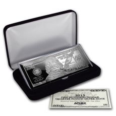 Stříbrný medaile 4 oz - náhodný rok 100 $  (w / Box & COA)