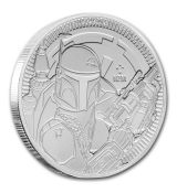 2020 Niue 1 oz Stříbro $ 2 Star Wars: Boba Fett BU