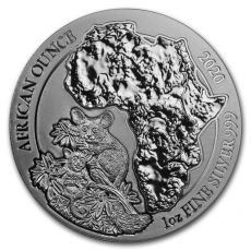 2020 Rwanda 1 oz Stříbro African Bushbaby BU (Komba ušatá )