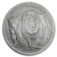 2016 Kongo 5000 Franc 1 oz Stříbrný africký lev BU