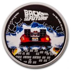 2020 Niue 1 oz Silver $ 2 Back to the Future 35 Anniversary Proof