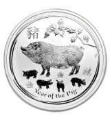 Mince Year of the Pig Rok Vepře Lunární 1 oz 2019