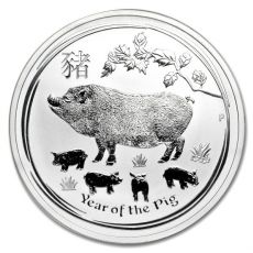 Mince Year of the Pig Rok Vepře Lunární 1 oz 2019