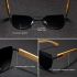 Bambusové brýle pro oči Cat polarizovaný kovový rámeček