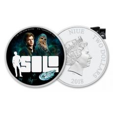 2018 Niue 2 Dollar 1-oz Star Wars Han Solo Colorized Proof