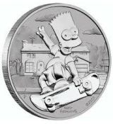 2020 Tuvalu 1 $ Bart Simpson 1 oz